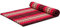 livasia Rollmatte Rollmatratze L breit bequem - 200x110x4,5cm - Gästebett Gästematratze 1 Person, Reisebett Kofferraum outdoor, Thaimatte Kapok Garten Balkon handgefertigt (Rubinrot)