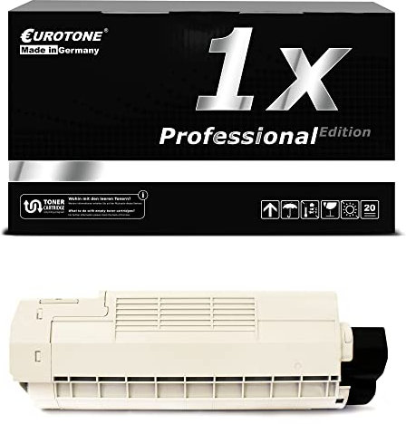 Eurotone Kompatible Toner, schwarz, kompatibel für Oki C610 CDN C610 DN C610 DTN/ C610 N, original Kassette Black