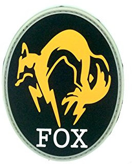 Patch Nation Fox Foxhound Metal Gear Solid Cosplay PVC Airsoft Klettverschluss Abzeichen