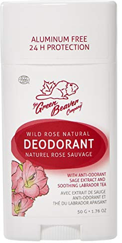 Natural Deodorant, Wild Rose, 1.76 oz (50 g) - Green Beaver