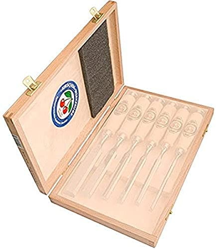 KIRSCHEN Werkzeuge 3558000 | Holzkasten für Stechbeitel mit Holzheft, leer 6-teilig