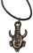 NiceButy Kreative Supernatural Dean Winchester Maske Halskette Amulett Dämon Halskette Schmuck Bronze kreatives Design