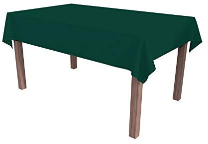 ALOHA Tischdecke Tischtuch Tischtücher Tischwäsche Tischdekoration Tafeltuch Farbe und Größe wählbar (Dunkelgrün/quadratisch / 110cm x 110cm)