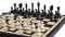 Master of Chess Edles und stilvolles Outlander Schachspiel aus Holz, groß, 46 cm
