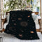 Naiagiri Rosegold himmlische Sonne Mond Sofa-Überwurf, Decke, Flanell, super weiche Fleece-Tagesdecke, Heimdekoration, für Bett, Couch, Wohnzimmer, mittelgroß, 152,4 x 127,7 cm (Reise), Teenager