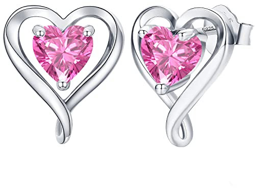 LAVUMO Ohrringe Silber 925 Rosegold Gold Damen Ohrstecker Set Geschenke für Frauen Freundin Mama Beste Freundin Mutter Oma zum Geburtstag Valentinstag Weihnachten Schmuck Damen