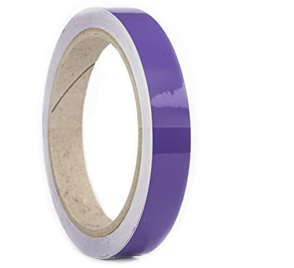 Auto Zierstreifen Folie Folienstreifen Lavendel Lila Glänzend Autodekor Pinstripes Dekorstreifen Modellbau KFZ Wohnwagen Boot (20 mm, Lavendel Lila Hochglanz)