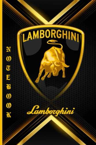LAMBORGHINI: Notebook 120 pages | 6 x 9 | Collage Lined Pages | Journal | Diary | For Students, Teens, and Kids | For School, College, University, and Home, Gift