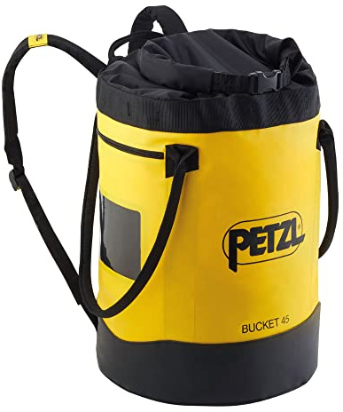 PETZL Bucket 45, Selbstversorgende Haltertasche, Gelb, 45 Liters, Unisex-Adult