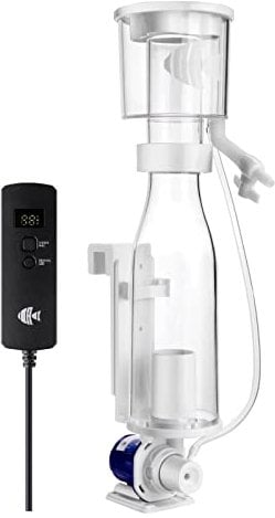 Protein Skimmers for Saltwater Aquariums, Hang On Protein Skimmer for Fish Tanks up to 80 Gallons, DC Pinwheel Pump with Controller, Not for Rimmed Tank