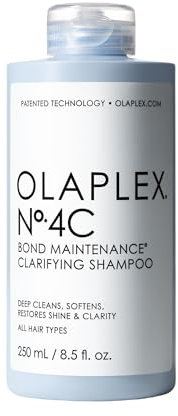 Olaplex No. 4C Bond Maintenance Clarifying Shampoo, Deep Cleans, Softens, Restores Shine, & Clarity, For All Hair Types Experiencing Product Buildup or Excess Oil, 250ml