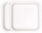WedDecor 9 (23cm) Square Dessert Plates Disposable Paper Plate White Colour Themed Tableware for Picnics, Wedding, BBQ, Birthday, Anniversary, Baby Shower & Christmas Events, Pack of 14