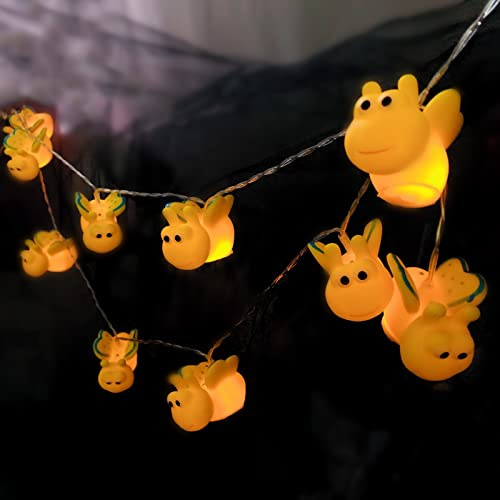 Riaxuebiy Schmetterling Lichterketten Nachtlicht Batteriebetriebenes für Indoor Weihnachten Home Party Kinder Schlafzimmer Dekoration (1.65m/10led, Schmetterling)