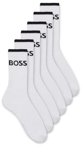 BOSS MEN 6P QS Stripe CC White100, 39-42