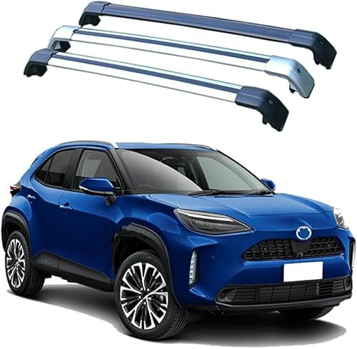 ASTRAE Auto Barre Portapacchi per To-yota Yaris Cross 5 Door SUV 2020-2022,Tetto Laterali Railing Portatutto,Barre Portatutto Alluminio,Trasporto e Deposito Portabagagli sul Tetto Accessori