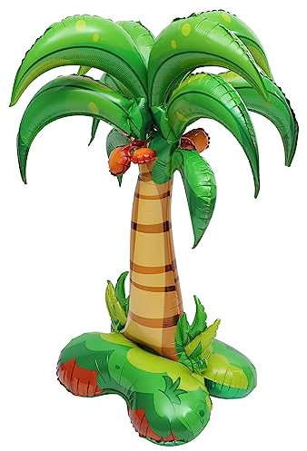 PRETYZOOM Ballon Palmier Gonflable Forme De Palmier Aluminium Pour Décoration Fête Intérieure Extérieure