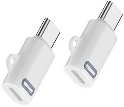 iPhone 15 Charging Adapter,MFi Certified USB C Male to Lightning Female Connector Type-C to 8 Pin PD Fast Charging Converter Data Sync for iPhone 15 15 Pro Max 15 Plus iPad Galaxy Pixel 2 Pack