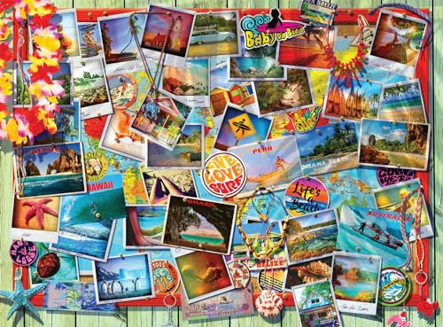Buffalo Games - Classic Collage - Beaches Around The Globe - 1000 Piece Jigsaw Puzzle for Adults Challenging Puzzle Perfect for Game Nights - Finished Size 26.75 x 19.75