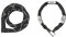 ABUS Kettenschloss Iven Chain 8210 – Fahrradschloss aus gehärtetem Stahl & Kettenschloss Steel-O-Chain 8807K – Flexibles Fahrradschloss aus gehärtetem Stahl – ABUS-Sicherheitslevel 8-110 cm - Schwarz