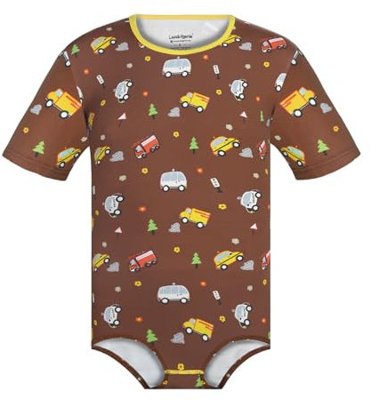Landofgenie Herren Onesie Pyjama aus Baumwolle Bodysuit für Männer Einteiler Romper Strampler XL