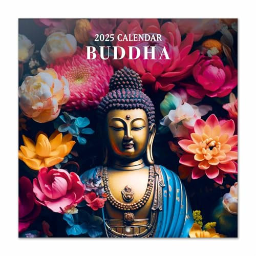 Kalender 2025 Wandkalender 2025 Grupo Erik Buddah Kalender 2025 Familienplaner 30 x 30 cm Jahreskalender Familienkalender 2025 12 Monate