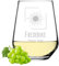 polar-effekt Weinglas 425 ml mit personalisierter Gravur - Geschenk zum Geburtstag und Weihnachten - spülmaschinenfester Weinkelch - für Wein, Lillet und Aperol