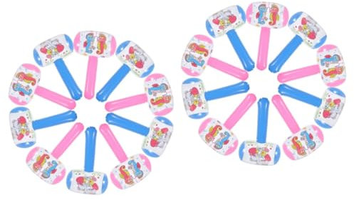 VICASKY 24 Pz Martello Pneumatico Giochi per Bambini premi carnevaleschi Hallowen it Halloween Giocattoli Arredamento Divertente Giocattolo a Martello Accessorio per Piscina Metallo
