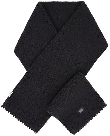UGG Uggfluff Damen-Schal, gewellt, Schwarz, Einheitsgröße