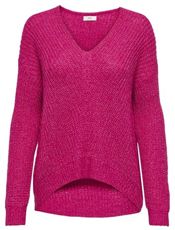 JdY Damen Jdynew Megan L/S KNT Noos Strickpullover Mit V-Ausschnitt, Love Potion, XXL EU