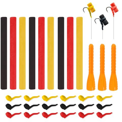 Furious Fishing - Kit de aparejos de pesca compatibles con zig, incluye alineadores y terminales de pesca de carpa de espuma emergente