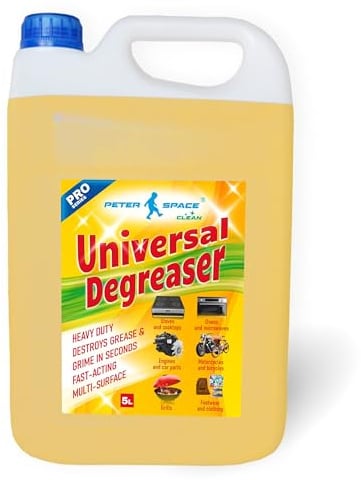 Peter Space Allzweck-Sprühentfetter, extra groß (5 Liter) | entfernt Fett und Öl von Oberflächen in Küche und Bad, im Außenbereich, von Fahrzeugen und Textilien.