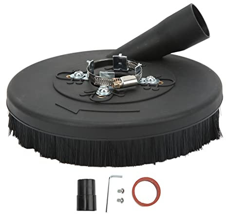 XTevu Dust Shroud, Grinder Dust Cover with Removable Front and Soft Brush, Grinding Dust Shroud Attachment, Polishing Grinder Dust Guard, Angle Grinder Vacuum Cover