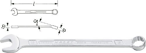 HAZET 600NA-3/8 Ring Maulschlüssel, 3/8 Zoll