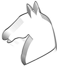 Birkmann 1010693710 Ausstechform Pferdekopf, 6,5 cm Edelstahl, Kunststoff, Grau, 5 x 3 x 2 cm…