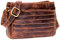 ALMADIH kompakte Ledertasche Damen Umhängetasche mit 2 Hauptfächer AYA BV- kleine Damentasche Clutch Handtasche Schultertasche Freizeittasche Abendtasche Citytasche Tasche braun (AYA vintage)