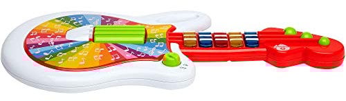 Vitamina G- Guitarra Infantil con Luces y melodías alegres, Pilas Incluidas, Multicolor (Globo Giocattoli 05083)