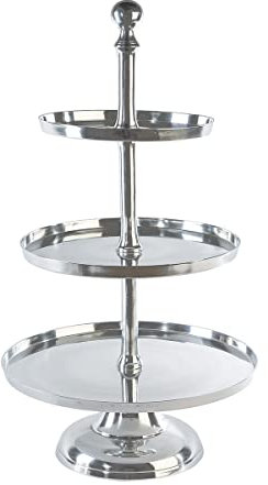 Casablanca Etagere - Trio - aus Alu poliert - D. 41 cm , H. 73 cm