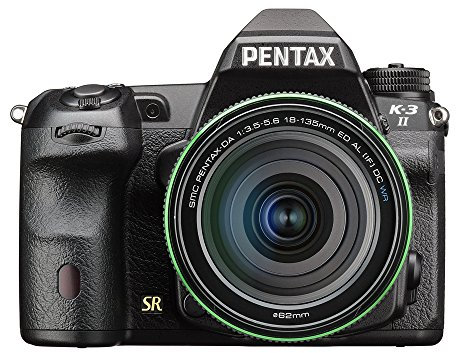 Equipaggiamento di lente di Pentax K-3II WR 18-135mm 24MP Macchina fotografica di SLR Nera