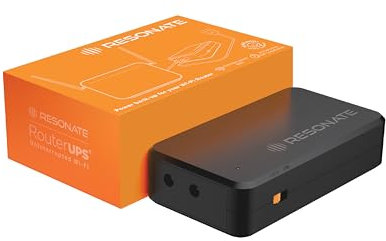 RESONATE RouterUPS® Gen2 Series | 30% more backup, up to 6 hours | 3 x 2600 mAh | Router UPS | Router Modem Power Backup | Uninterrupted WiFi | Mini UPS |12V, <2