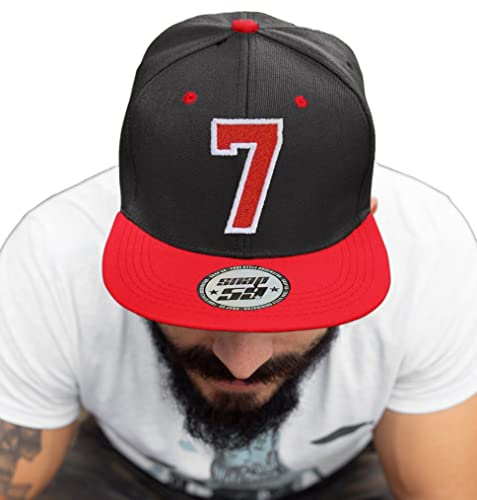 4sold ABC Rot Schwarz Cap Snapback Cappy Caps Mütze Aufschrift Beanies Basecap CRO (7)