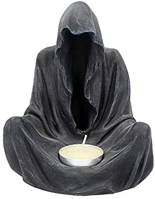 Nemesis Now Final Flame Unisex Portacandele nero poliresina