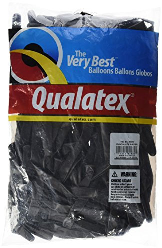 Qualatex 82682 350Q Entertainer Luftballons, Gummi, Schokobraun