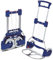 RuXXac Cart Business L von Braucke - Tragkraft 125 kg - Schaufelmaß 49 x 25 cm - Blau - Klappbar - Kunststoff - Geschäftswagen - Transportwagen