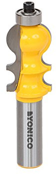 Yonico 16134 1-3/8-Inch Architectural Molding Router Bit 1/2-Inch Shank