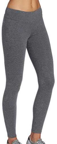 iloveSIA High Waist Sporthose Sport Leggings aus Baumwolle Fitnesshose Jogginghose Damen Fitness Yogahose lang Blickdicht grau Strumpfhosen,L
