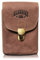 Klondike 1896 Echtleder Gürteltasche 'Bobby' - Große Hüfttasche für Damen und Herren – Retro Mittelalter/Wikinger/Wander Tasche (Braun)