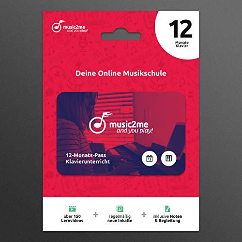 music2me.com: Klavier lernen - Online Klavierunterricht für Anfänger und Fortgeschrittene (12 Monate)