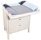 ULLENBOOM ® Wickelauflagenbezug 75x85 cm Blau Hellblau Grau (Made in EU) - abnehmbarer Bezug für Wickelauflage 85x75, Baby Überzug für Wickelunterlage aus Baumwolle, Wickelbezug für Wickeltisch