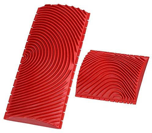 LHKJ 2 pezzi Strumento Venatura del Legno,DIY m-Forme Strumento di Pittura Muro Pittura Decorazione Strumento