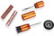 Granite Stash Tubeless Reifenpannen Reparaturset - Fahrradwerkzeug-Kit - Einfache Lenkerbefestigung - Komplettes Reifenpannen Reparaturset (Orange)